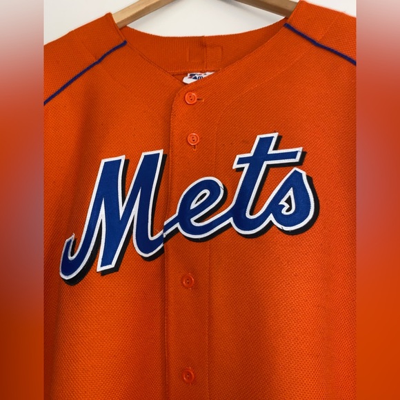 MAJESTIC MLB NEW YORK METS AUTHENTIC VINTAGE BASEBALL JERSEY | SZ 2X - Picture 2 of 10